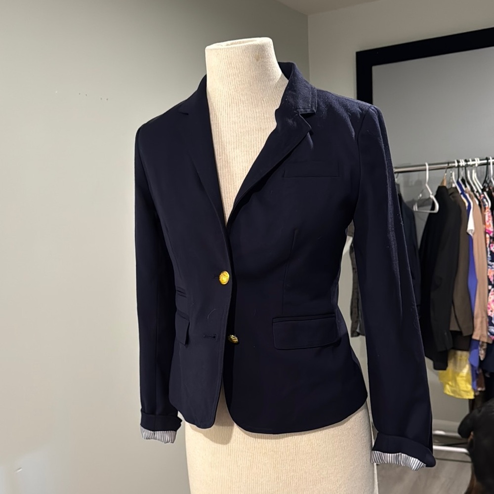 Banana Republic Blue and Gold Blazer Tailored Fit‎